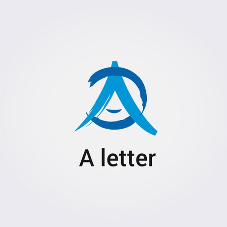 Letter A logo design vector template. Letter A vector logo design.のイラスト素材