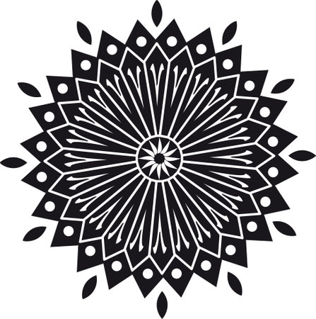 Mandala. Ethnic decorative element. Vector illustration. Islam, Arabic, Indian, ottoman motifsのイラスト素材