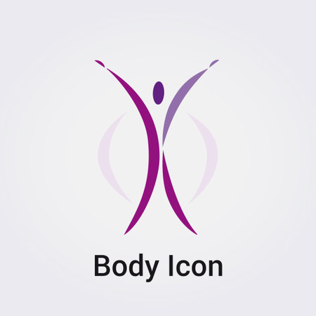 Woman Body Silhouette Isolated Icon Graphic Illustration Symbol Nature, Sports and Fitness, Logo for Business Colorsのイラスト素材