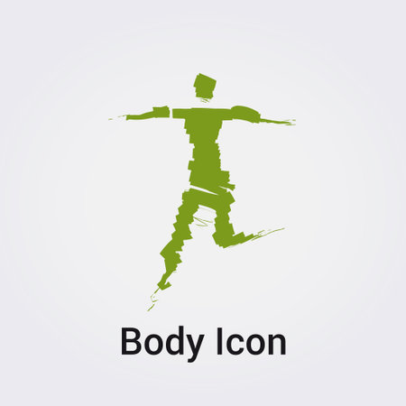 Woman Body Silhouette Isolated Icon Graphic Illustration Symbol Nature, Sports and Fitness, Logo for Business Colorsのイラスト素材