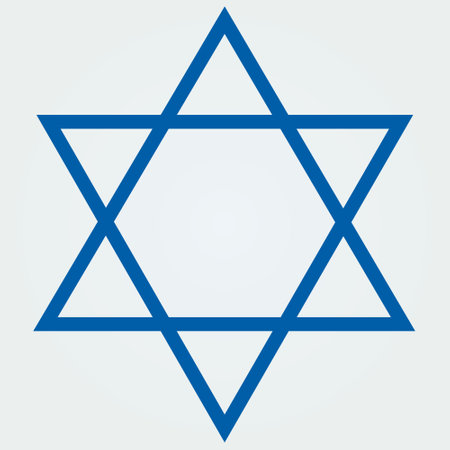 Star of David icon. Symbol of Israel. Vector Illustration of Star.のイラスト素材