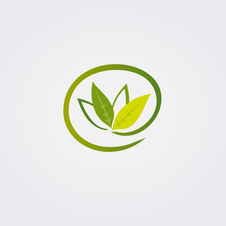 Green leaf ecology nature element vector icon. Vector leaf logo design.のイラスト素材