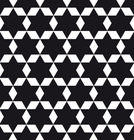Vector seamless pattern. Modern stylish texture. Repeating geometric background. Linear graphic design.のイラスト素材