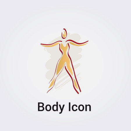 Body logo design template. Vector illustration of a silhouette of a woman.のイラスト素材