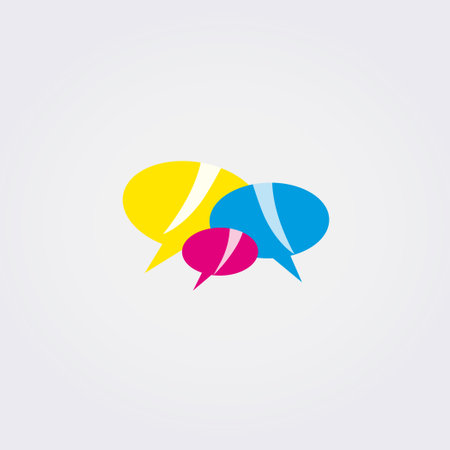 Speech bubble icon. Vector illustration. Flat design style. EPS 10のイラスト素材