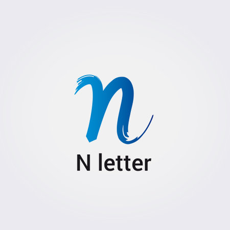 N Letter Logo Design vector Template. Initial Letter N Logo Vector Illustrationのイラスト素材