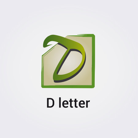 Letter D logo concept design template elements icon. Vector illustration EPS 10のイラスト素材