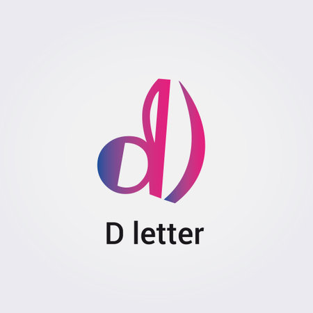 Letter D logo icon design template elements. Initial D letter logotypeのイラスト素材