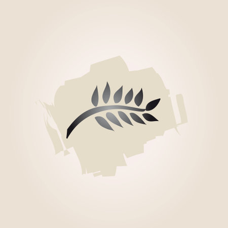Wheat icon in trendy flat style isolated on gray background. Vector illustration.のイラスト素材