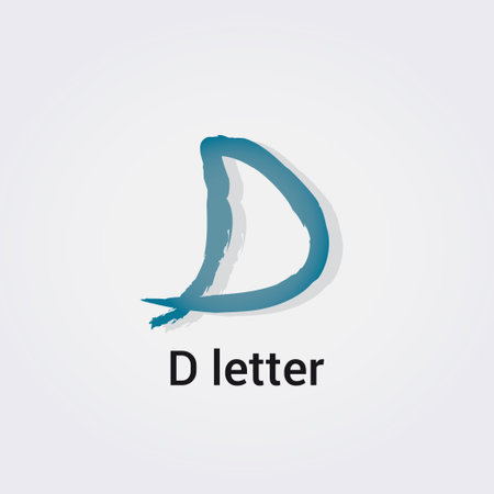 D letter logo design template elements. Vector illustration for your corporate identity.のイラスト素材