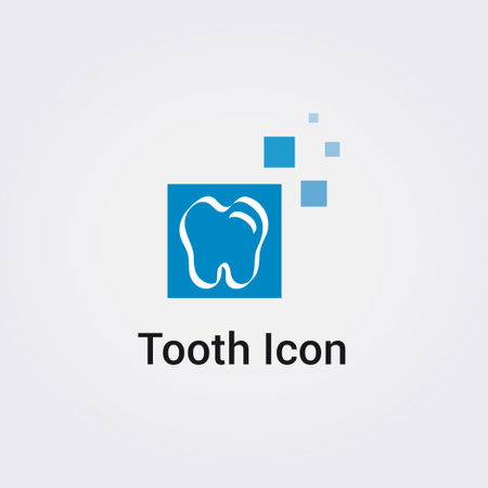 tooth icon vector design template elements, tooth logo, tooth logoのイラスト素材