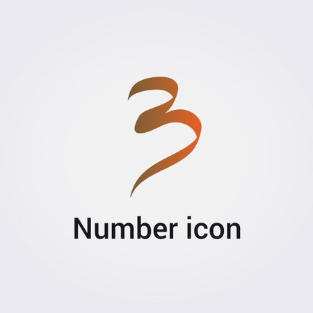 Number 3 logo vector design template. Number three logotype symbol iconのイラスト素材