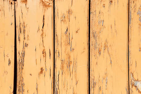 Wooden background from old painted boards. the facade of the old building with copy space.の写真素材