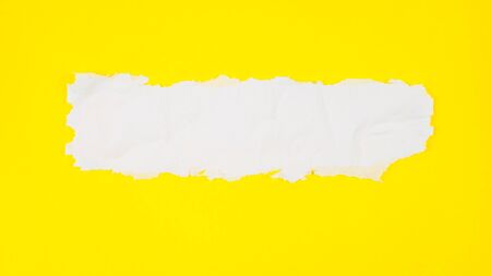 place for advertising on yellow background, Top viewの写真素材