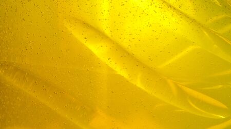 Light yellow, orange background with circles. Modern abstract background with colorful water drops....