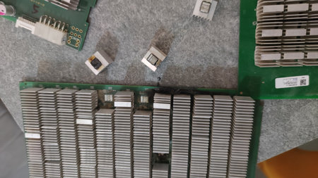Coin mining Hash Board ASIC.