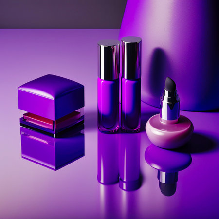 Background for beauty makeup and cosmetic care, generative AIの写真素材