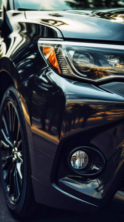 Beautiful toyota close up professional photo. Generative AIの素材