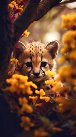 Mesmerizing cute Animal Photography. Generative AIの素材