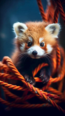 Mesmerizing cute Animal Photography. Generative AIの素材