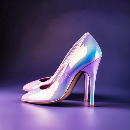 chic womens high-heeled shoes style chic beauty. Generative AIの素材