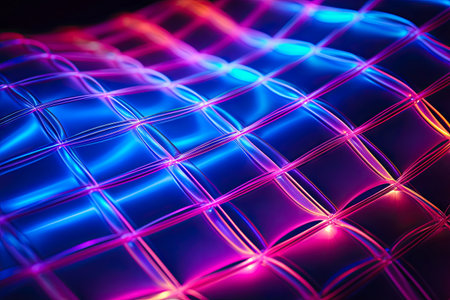 an abstract striped background with a shiny reflect.の素材