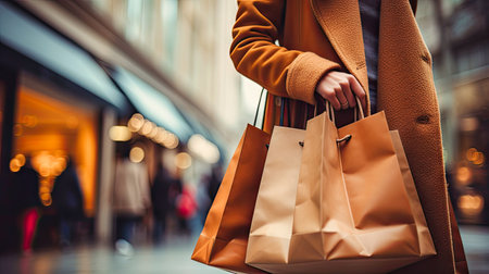 woman with bags. shoppingの素材