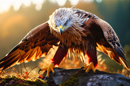 Red Kite in nature.の素材