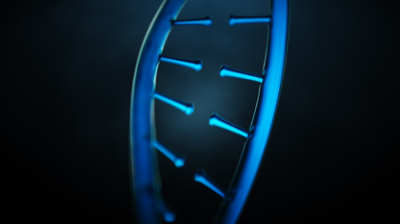 3D rendered illustration of DNA helix.の写真素材