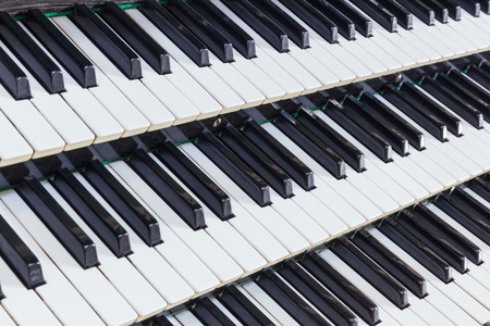 Organ music keys close-upの写真素材