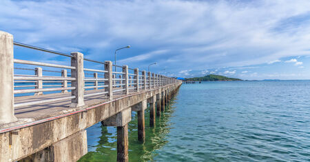 Pier at rawai beach, Phuket, Thailandの写真素材