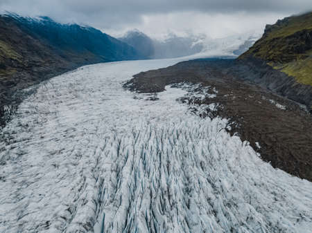 Vatnajokull National Park, one of three national parks in Iceland, the area include Vatnajokull glacier, Skaftafell and Jokulsargljufurの写真素材