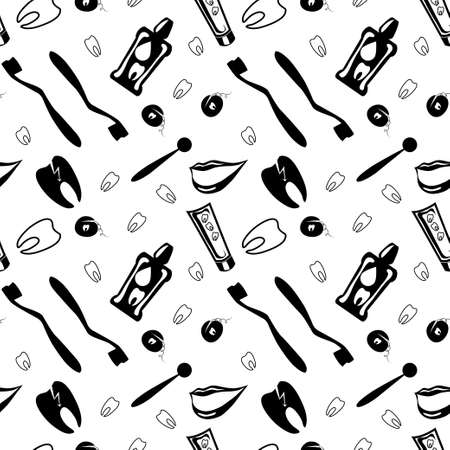 ILLUSTRATION OF THE MOUTHWASHのイラスト素材