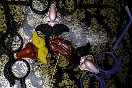 Photo booth props collection for party festive, man and women concept