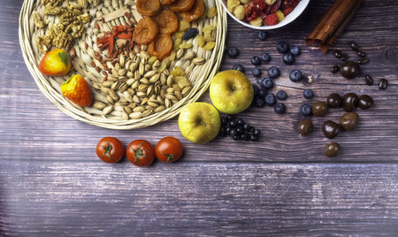 antioxidants, resveratrol food as grape, blueberry, strawberry, tomatoes, raspberry, apples, wild...