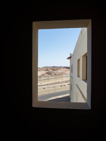 Desert view from window
