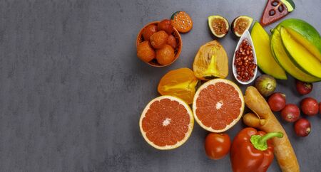 Healthy fruits and vegetables products for Immunity boosting, rich in vitamins and antioxidants,...
