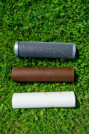 Water filtration reverse osmosis system, sed dirty replaceable filter cartridges