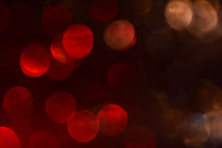 Bokeh in the effect of red lightの写真素材
