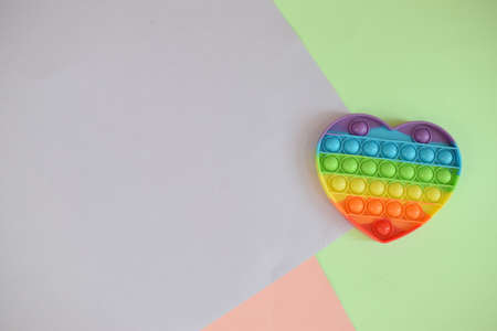 Push pop bubble sensory fidget toy stress.の写真素材