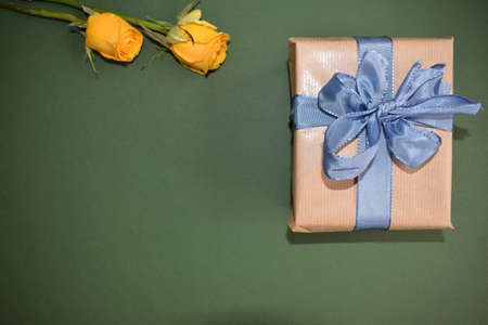 Gift from the heart to the loved one. Write a message.の写真素材