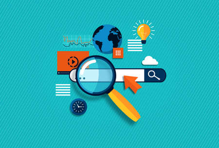Digital Marketing and Search Engine Optimization Conceptの写真素材