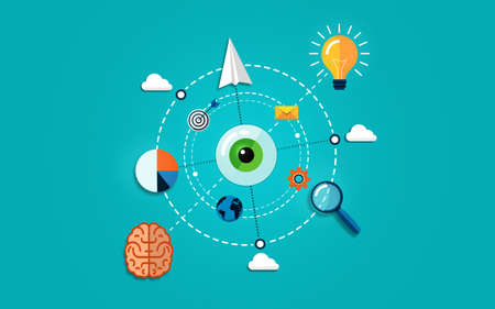 Digital Marketing Strategy - Digital Marketing Plan - Conceptの写真素材