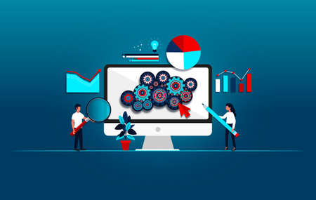 Web Analytics - Web Data Analysis Conceptの写真素材
