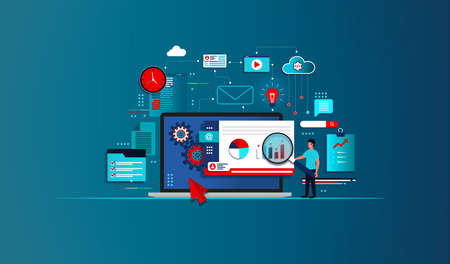 Web Analytics Concept - Web Data Analysisの写真素材