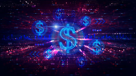 Computational Finance and Financial Mathematics - Area of Applied Computer Science that Deals with Problems of Interest in Finance and Financial Markets - Conceptual Illustrationの写真素材