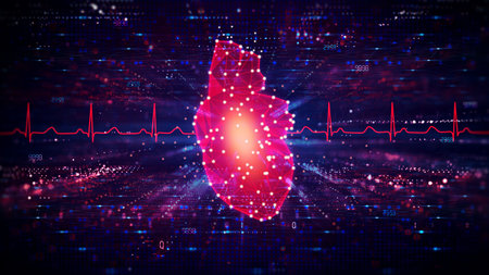 Precision Cardiology and Cardioinformatics - Tailored Cardiovascular Care Based on Individual Patient Data - Conceptual Illustrationの写真素材