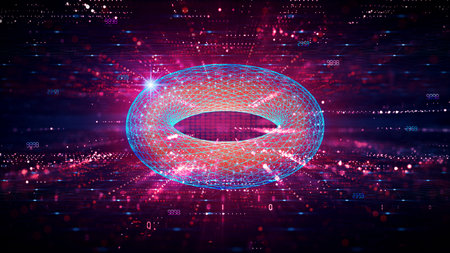 Computational Topology - The Algorithmic Treatment of Topological Structures - Conceptual Illustrationの写真素材