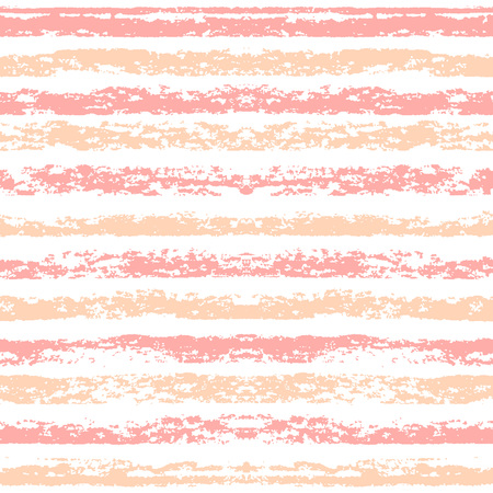 Seamless striped pattern. Hand painted with oil pastel crayons. Red stripes on white background. Design element for printables, wallpaper, baby shower invitation, birthday card, scrapbookingのイラスト素材