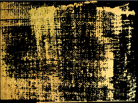 Vector black and gold design template for brochures, flyers, typographic emblems, logo, banners. Golden painting abstract modern background.のイラスト素材